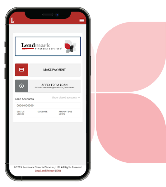 We know you&#x27;re busy, so we want to make life a little easier. With MyLendmark, you can manage your account whenever and from wherever you are &#x2014; use a computer, mobile phone or tablet.